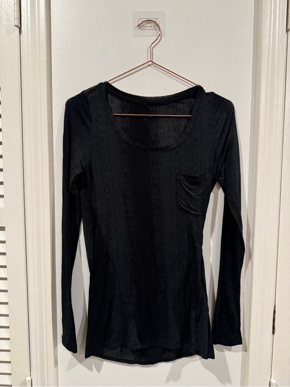 Lululemon Blue Burnout Inner Calm Long Sleeve